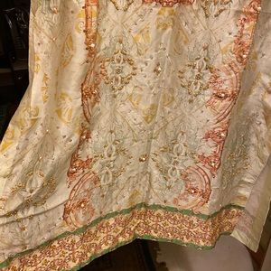 3 piece silk shalwar kameez